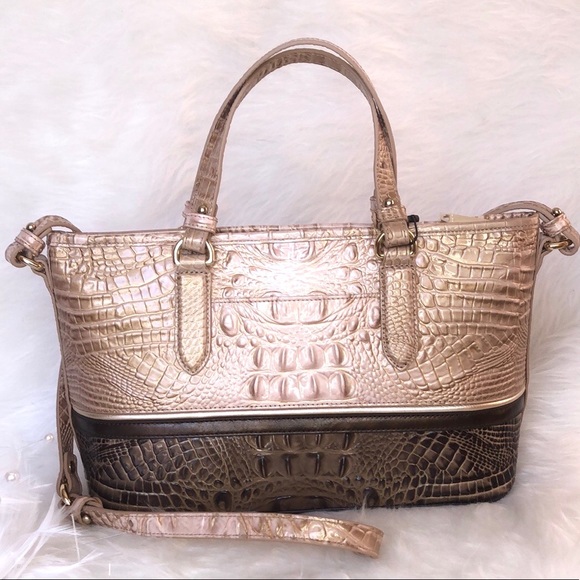 👜 New Brahmin 👜 Mini Asher Tote Chiffon Roseleaf - Picture 4 of 5